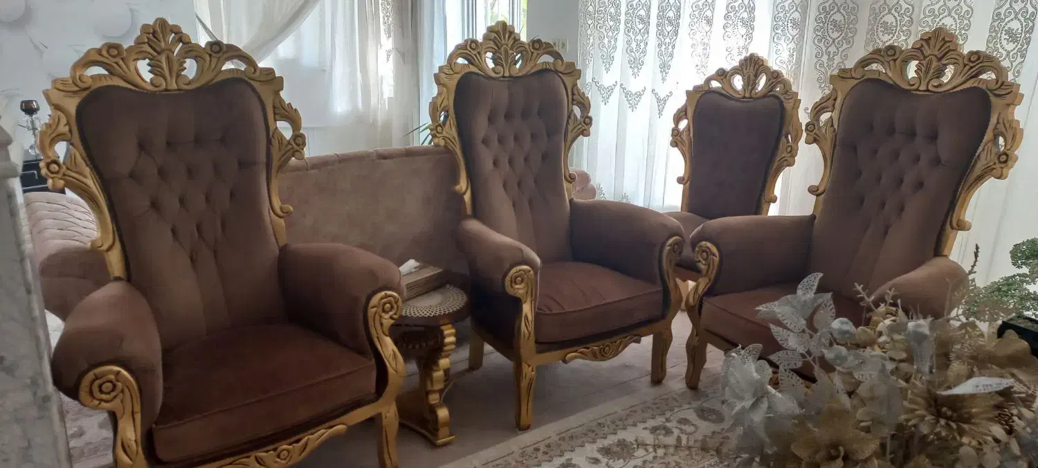 مبل سلطنتی|مبلمان خانگی و میز عسلی|قوچان, |دیوار