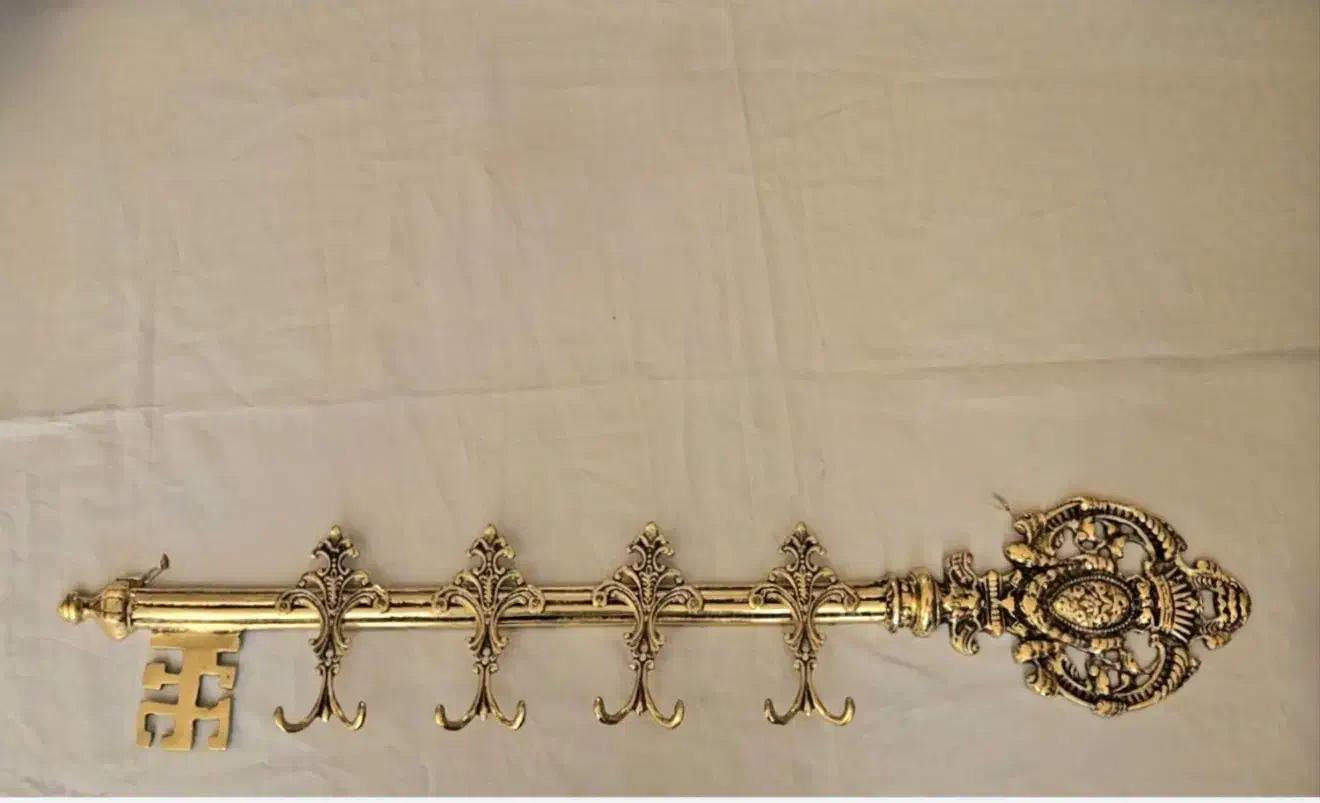 چوب رختی مدل کلید برنز|بندرخت و رخت‌آویز|تبریز, |دیوار