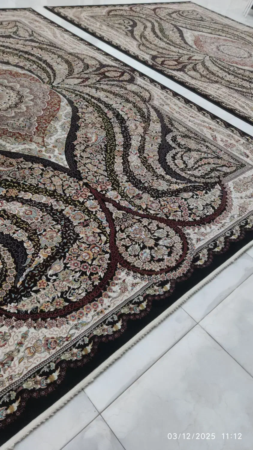 ۲ تخته فرش دوازده متره شونر ۱۰۰۰ شانه مدل شهیاد|فرش|عباس‌آباد, |دیوار