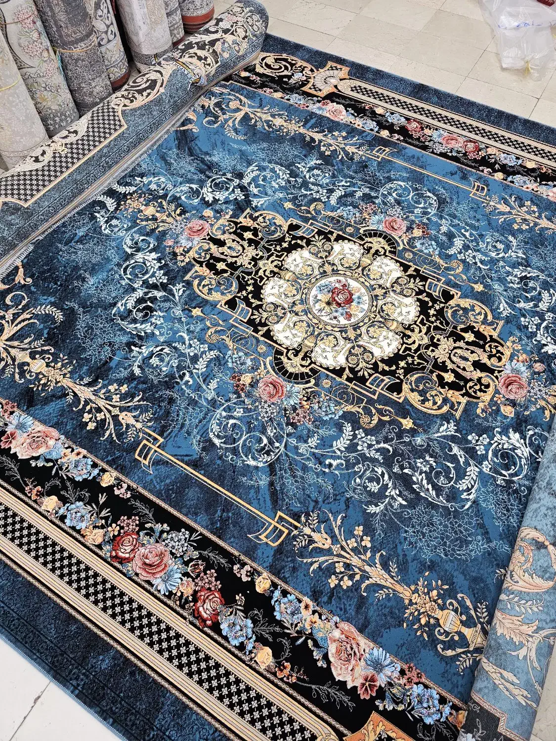 فرش طرح نیکان کد۱۴۵۶(فروشگاه فرش ناصر)|فرش|زاهدان, |دیوار