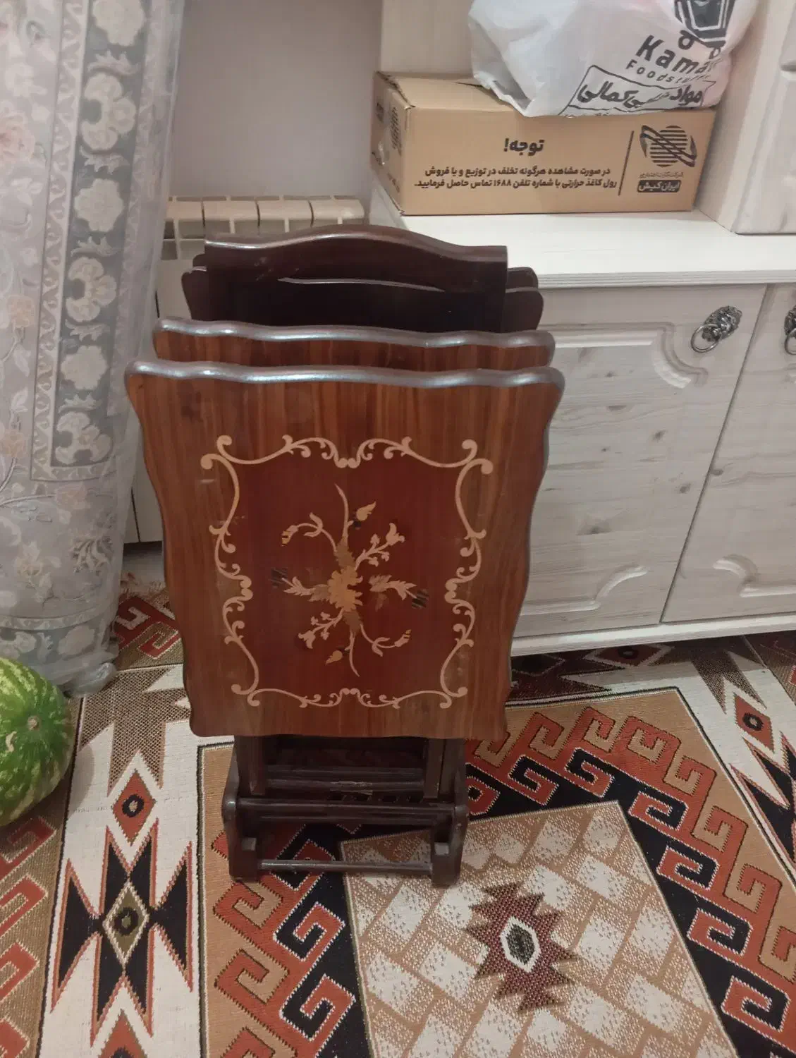 میز عسلی تاشو چهار عددی قیمت ۳میلیون|مبلمان خانگی و میز عسلی|بیرجند, |دیوار