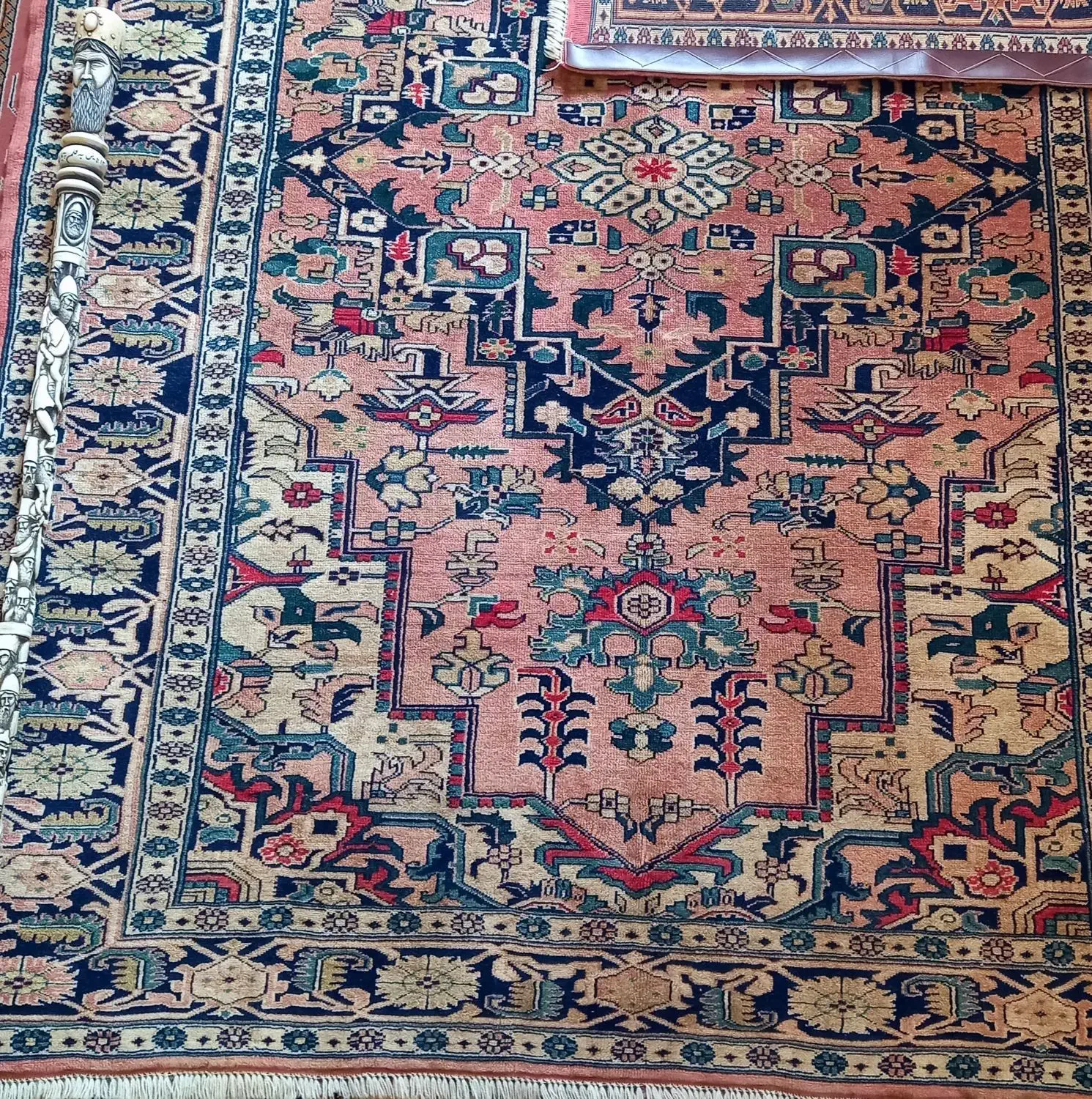 قالیچه قدیمی ریز بافت چله پشم سالم سلامت|فرش|پردیس, فاز ۲|دیوار