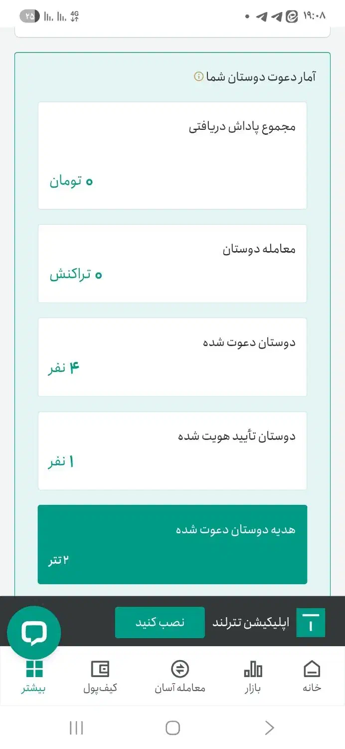 جایزه ویژه ثبت نام در تترلند - ۲ تتر|کارت هدیه و تخفیف|تهران, میدان ولیعصر|دیوار
