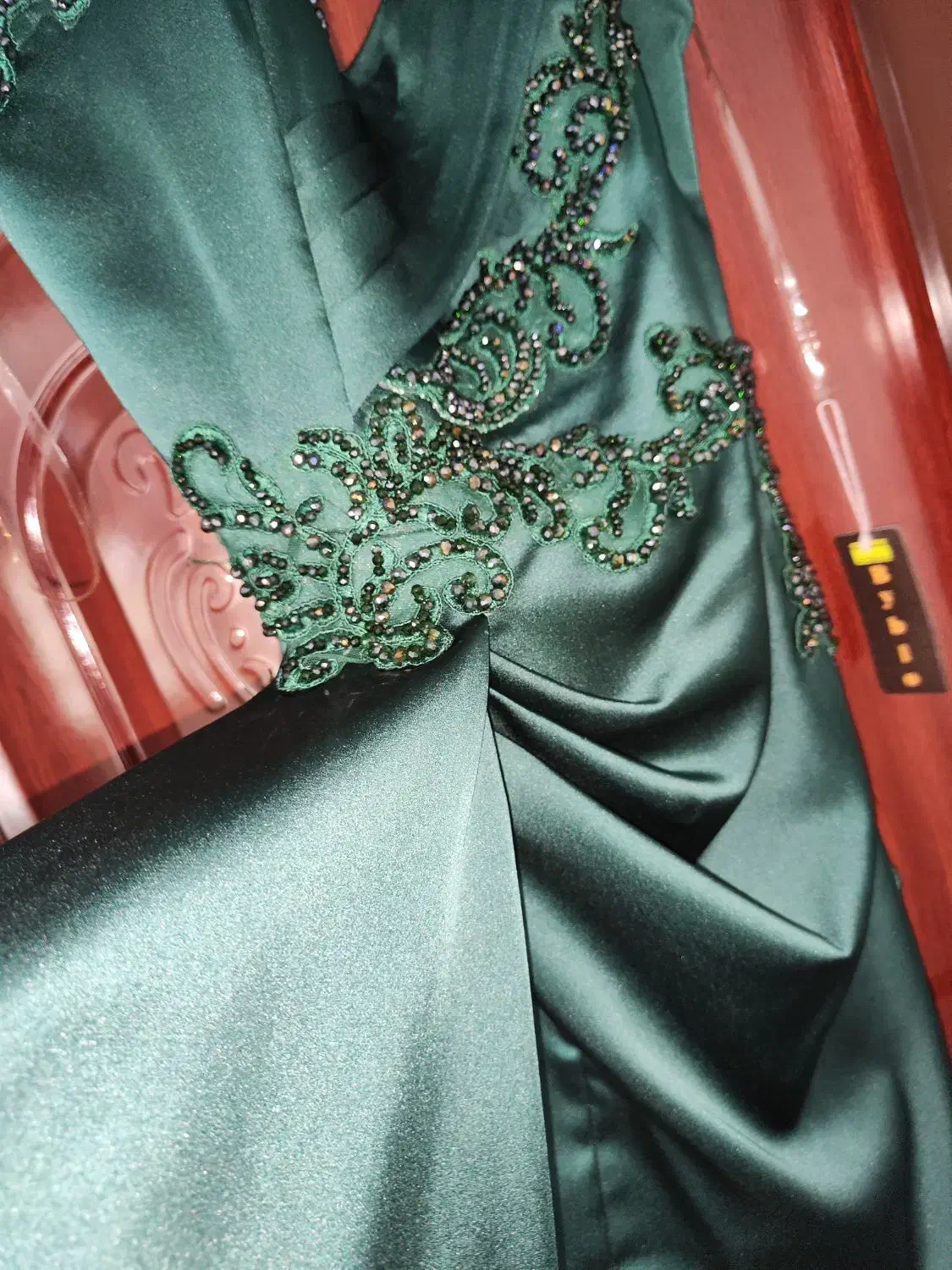 لباس مجلسی سبز درباری|لباس|طبس, |دیوار