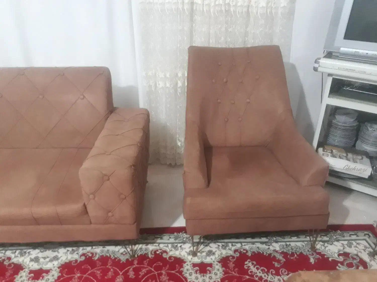 مبل راحتی هفت نفره پارچه‌ای شیک تا فردا ۸۶۰۰۰۰۰|مبلمان خانگی و میز عسلی|تالش, طولارود|دیوار