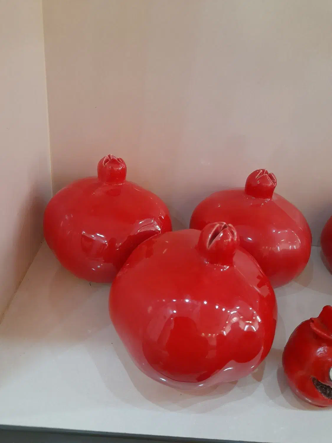 انارسرامیکی وشمع یلدا|صنایع دستی و سایر لوازم تزئینی|قم, چهل درخت‎|دیوار