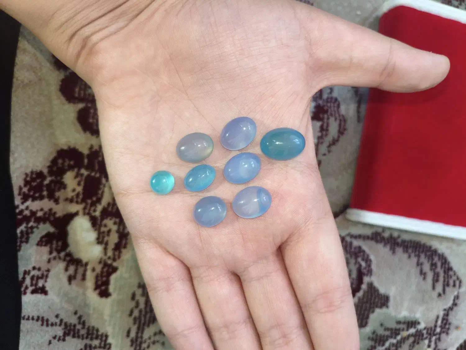 نگین عقیق آبی|کلکسیون اشیاء عتیقه|قروه, |دیوار