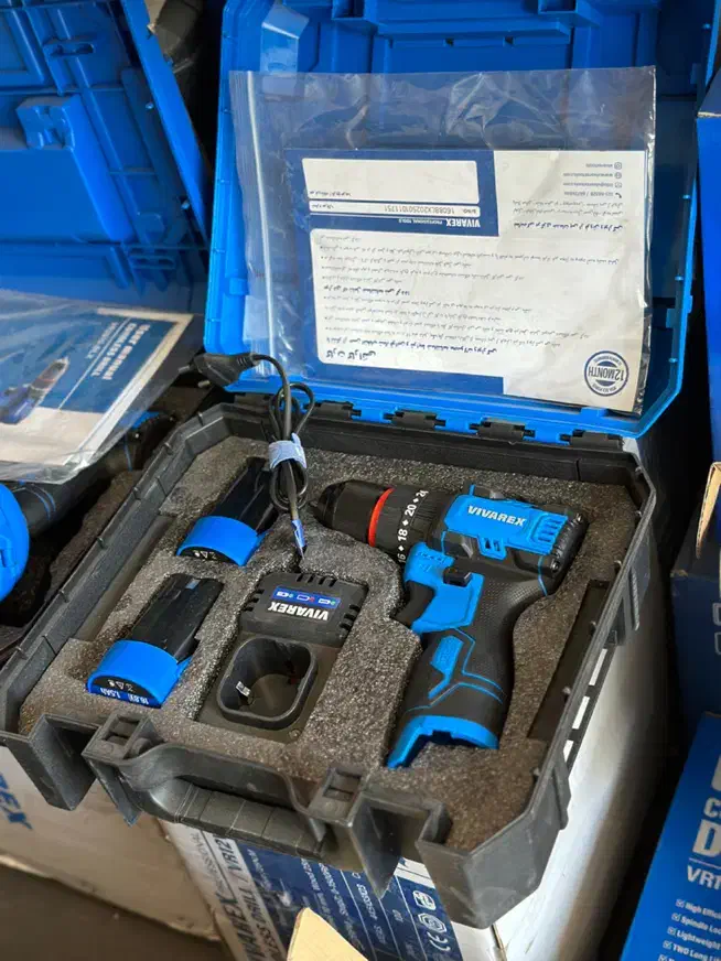 دریل شارژی ۱۶و۲۰ ولت براشلس برند ویوارکس|ماشینآلات صنعتی|کاشان, سال آباد|دیوار