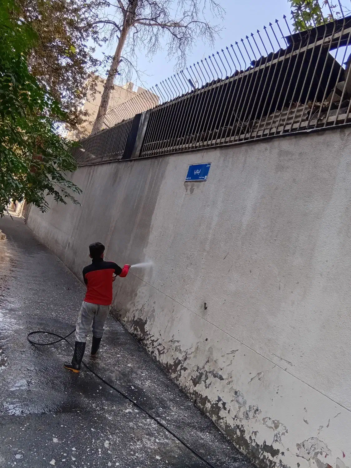 نماشویی کفسابی شستشوی نماشور پیچ رولپلاک نما استخر|خدمات نظافت|تهران, یافت آباد شمالی|دیوار