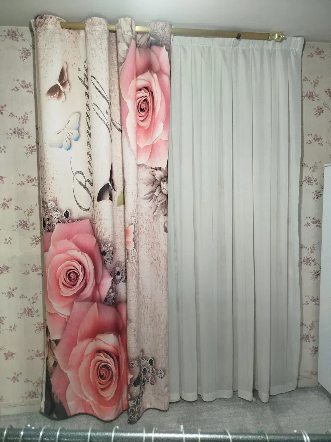 پرده اتاق خواب|پرده، رانر، رومیزی|قرچک, زیبا شهر|دیوار