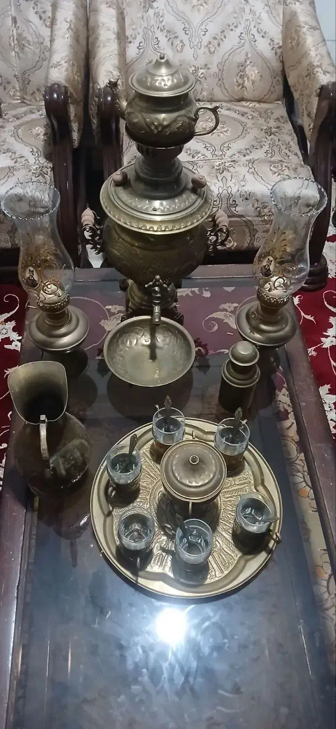 سماور ذغالی آنتیک|صنایع دستی و سایر لوازم تزئینی|رباط‌کریم, رباط‌کریم|دیوار