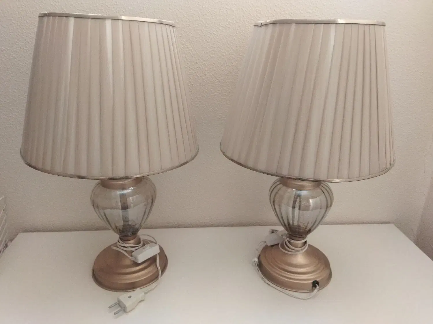 یک جفت آباژور رومیزی نو|چراغ خواب و آباژور|اصفهان, چشمه باقرخان|دیوار