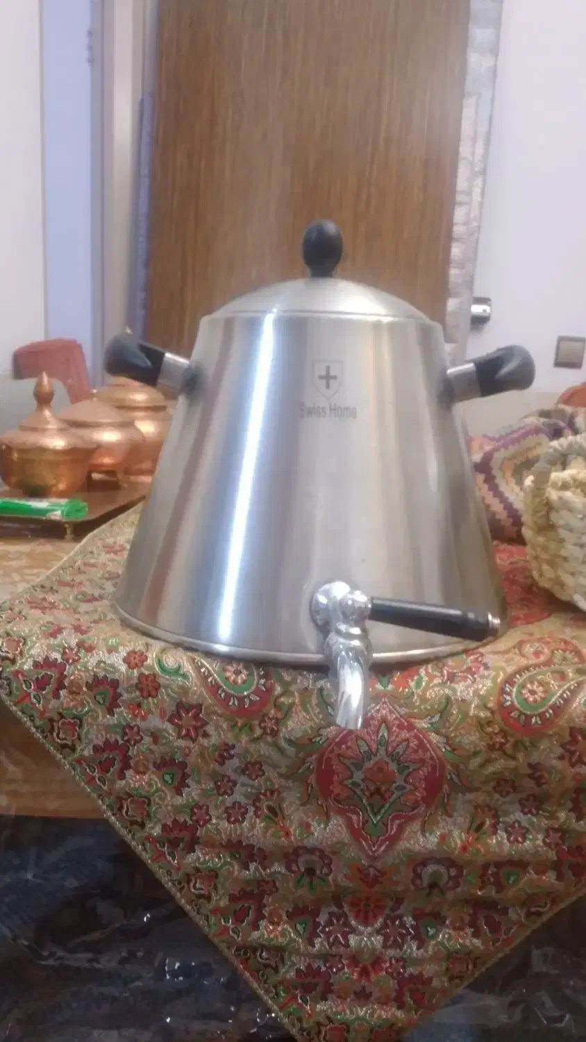 سماور سوییسی استیل اصل|سماور، چای‌ساز، قهوه‌ساز|نجف‌آباد, صالح آباد|دیوار