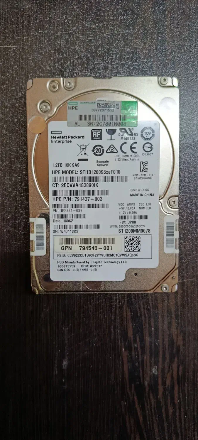 هارد HDD HPEسویچ سرور|قطعات و لوازم جانبی رایانه|تهران, فلسطین (میدان انقلاب)|دیوار