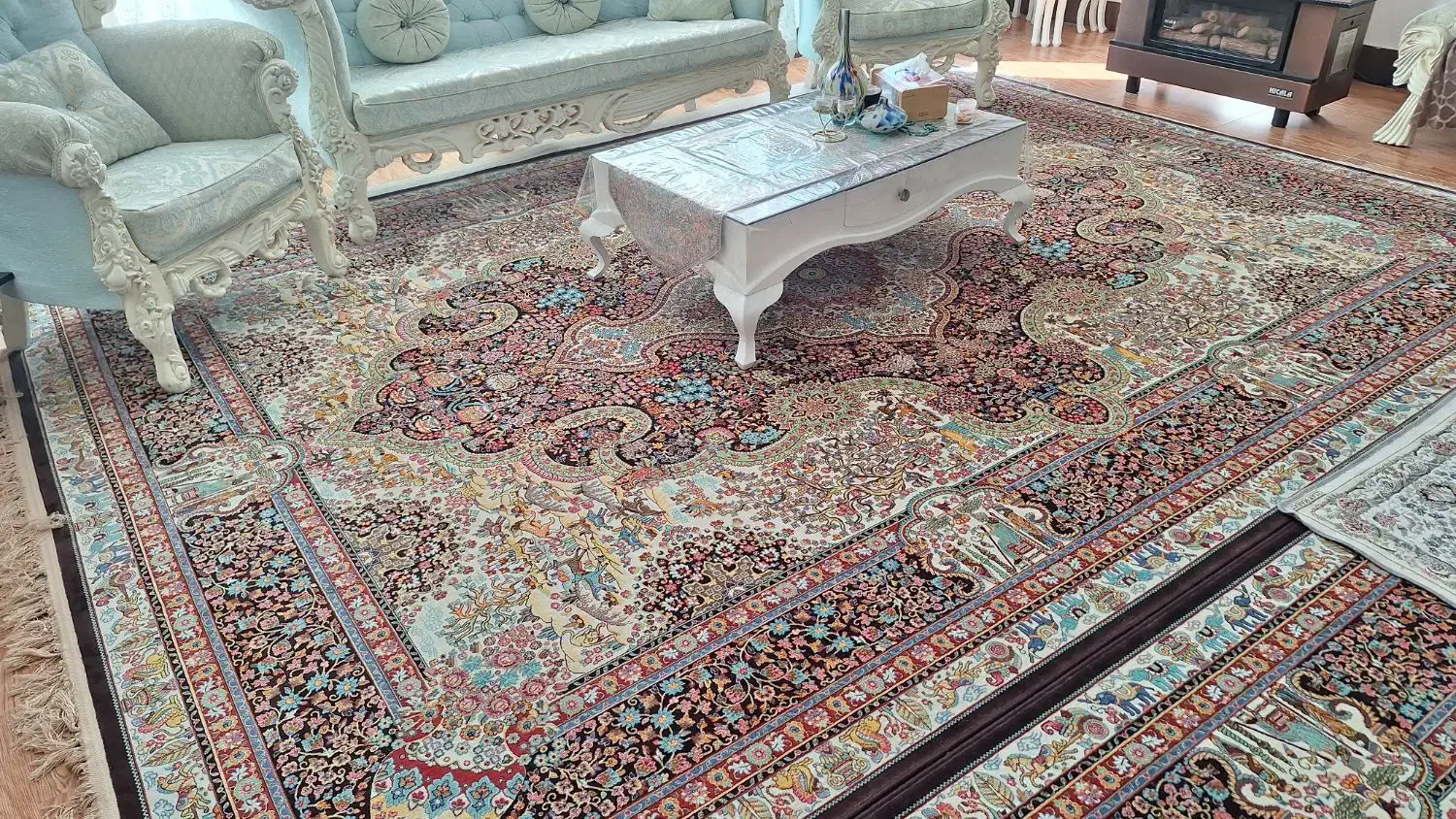 فروش دو تخته فرش ۳×۴|فرش|مهاباد (آذربایجان غربی), |دیوار