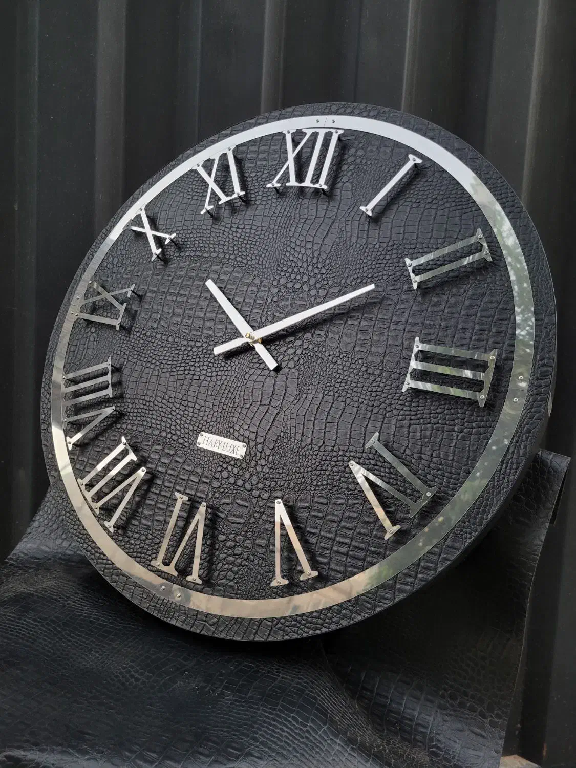 ساعت دیواری چرم استیل|ساعت دیواری و تزئینی|تهران, بازار|دیوار