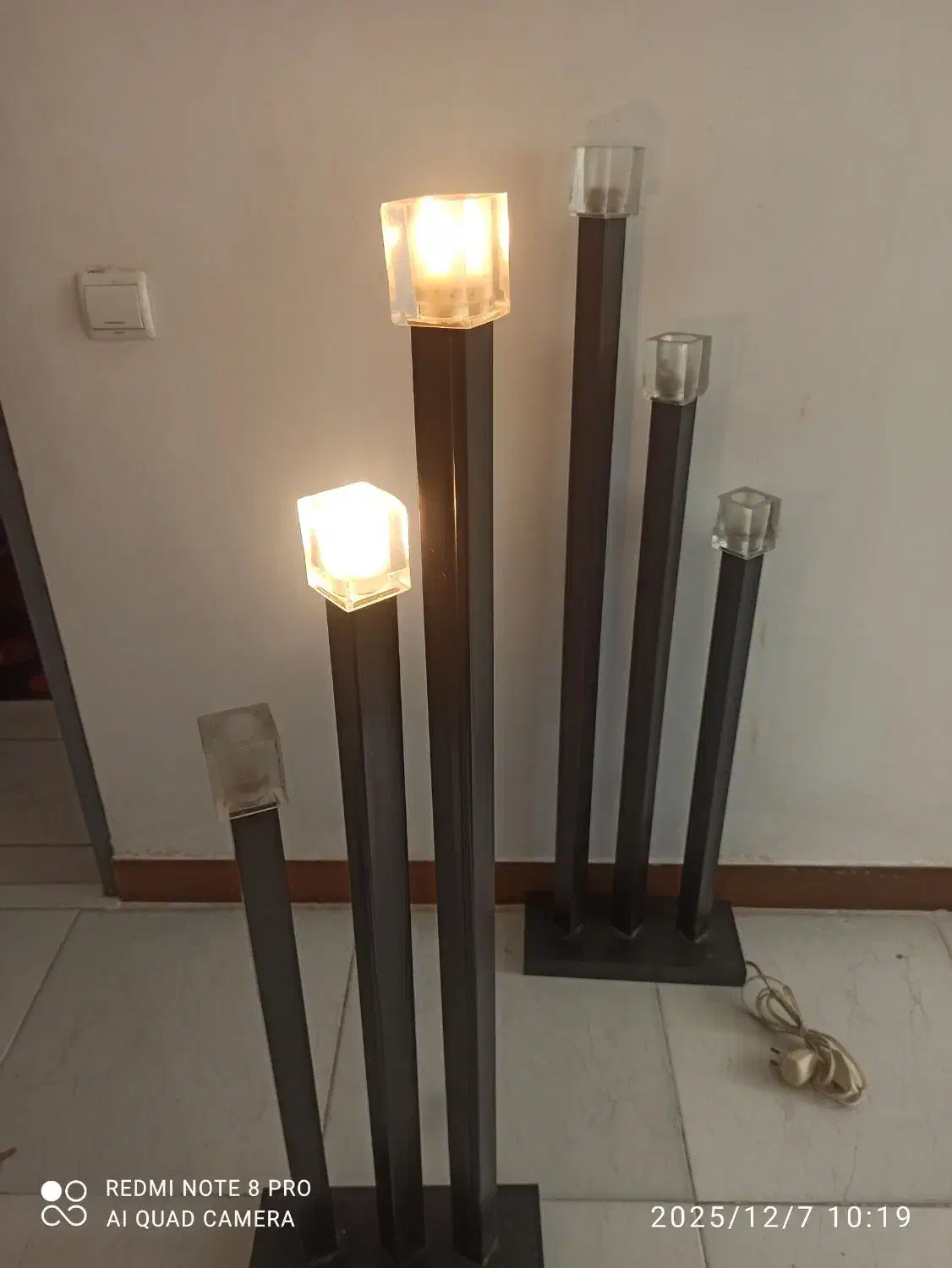 دوعدد آباژور آهنی که مثلش ندیدین|چراغ خواب و آباژور|ملایر, |دیوار