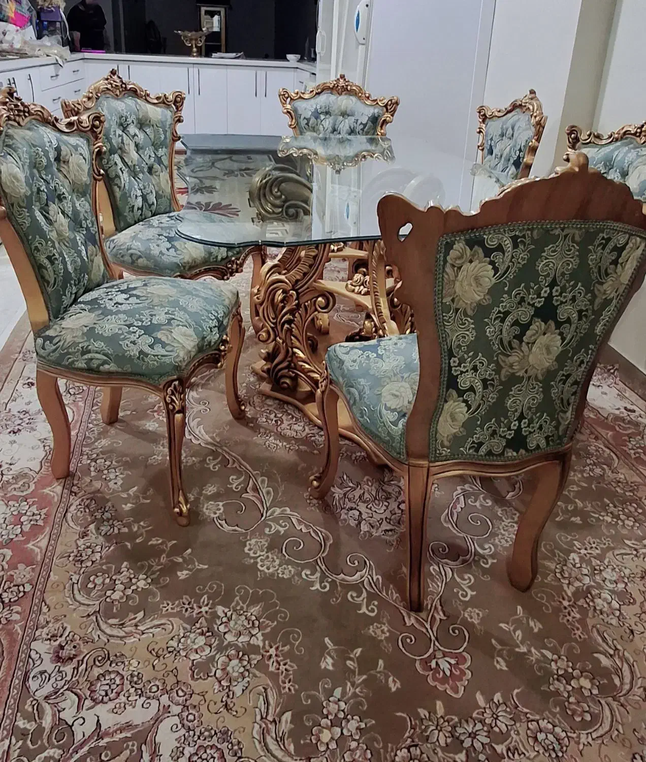 میز غذاخوری 6نفره سلطنتی|میز و صندلی غذاخوری|ملارد, |دیوار