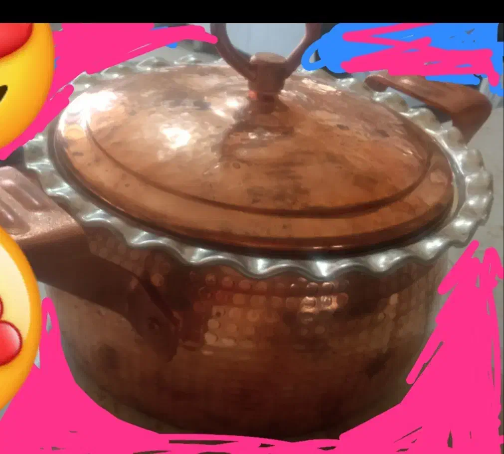 قابلمه ی مسی ، کاملا نو، و پلمپ|ظروف پخت‌وپز|یاسوج, |دیوار