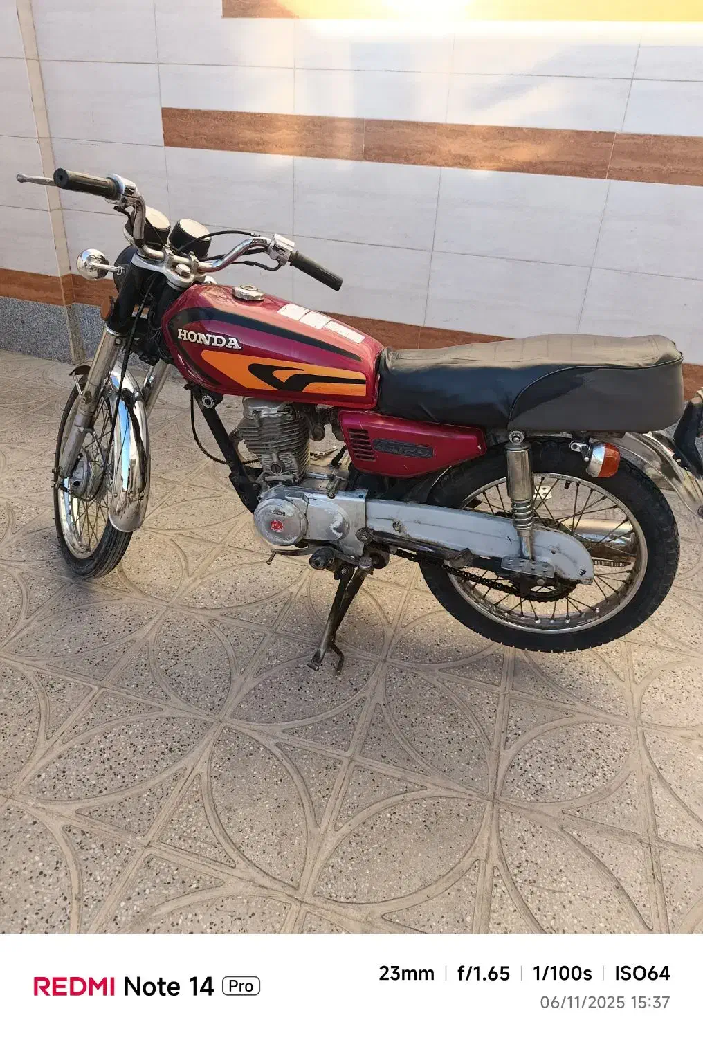 موتور هندا 125مدل 83پلاک ملی|موتورسیکلت|فردوس (خراسان), |دیوار