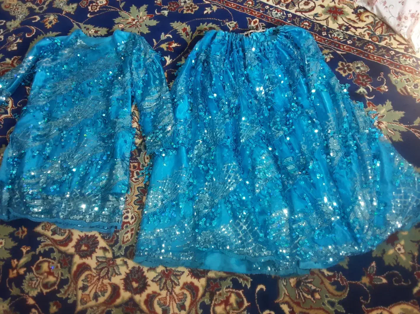 لباس محلی ابی فیروزه ای|لباس|مسجد سلیمان, |دیوار