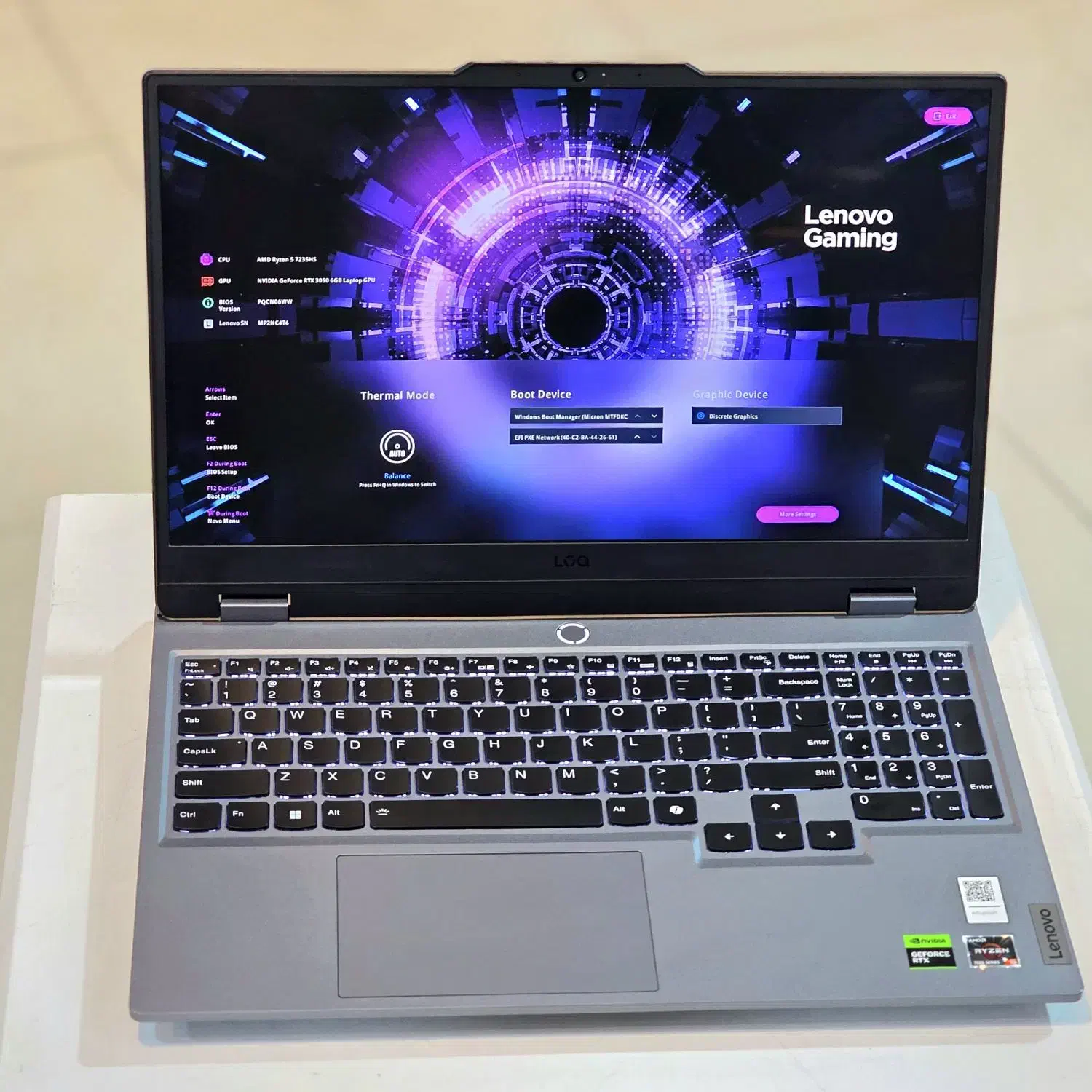 لپتاپ لنوو LOQ گرافیک RTX3050 ddr5|رایانه همراه|شیراز, ملاصدرا|دیوار