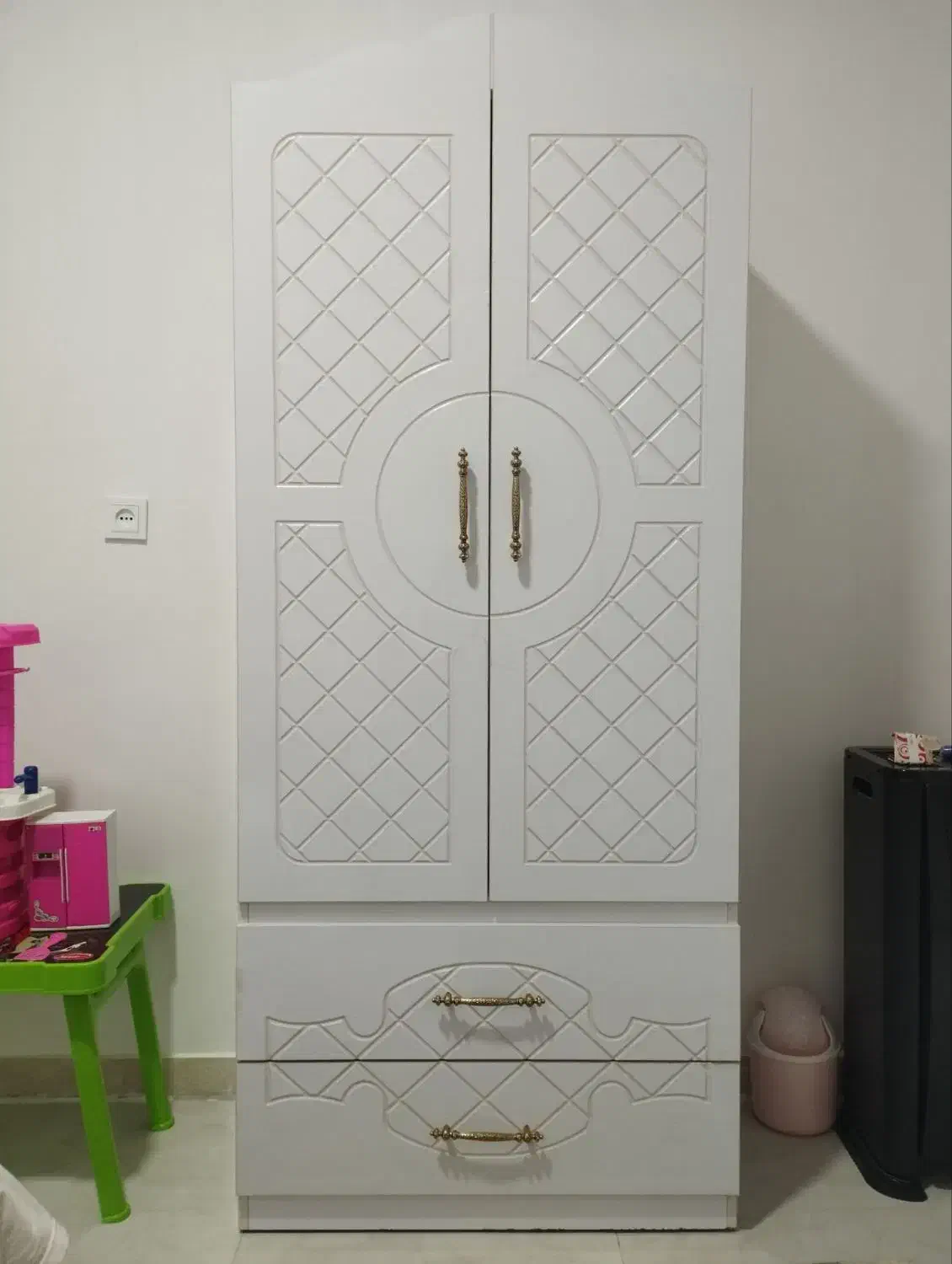 تخت و کمد کودک به همراه تشک|تخت و سرویس خواب|خواف, |دیوار