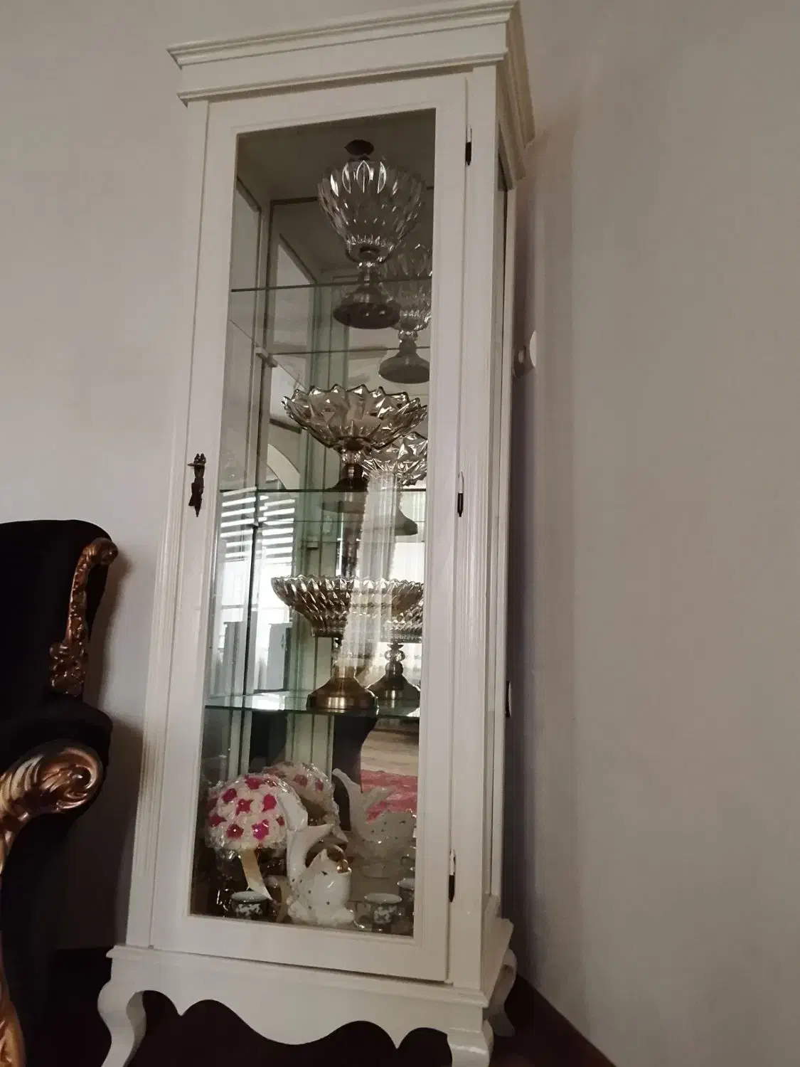 بوفه چوبی|بوفه، ویترین، کنسول|میانه, |دیوار