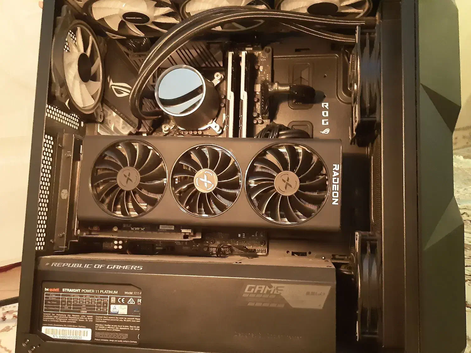 کیس کامپیوتر سیستم گیمینگ راگ کارت گرافیک 6900xt|رایانه رومیزی|کرمانشاه, |دیوار