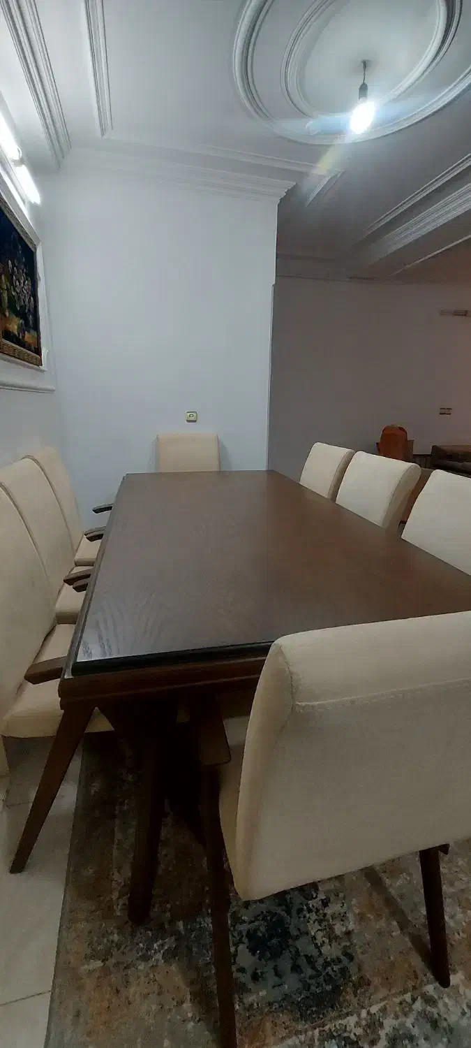 میز غذاخوری 8نفره با 8 عدد صندلی نو جنس عالی|میز و صندلی غذاخوری|آمل, |دیوار