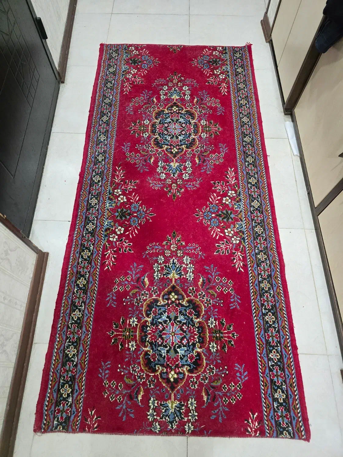 کناره قالی ماشینی..|فرش|شیراز, گود خزینه|دیوار