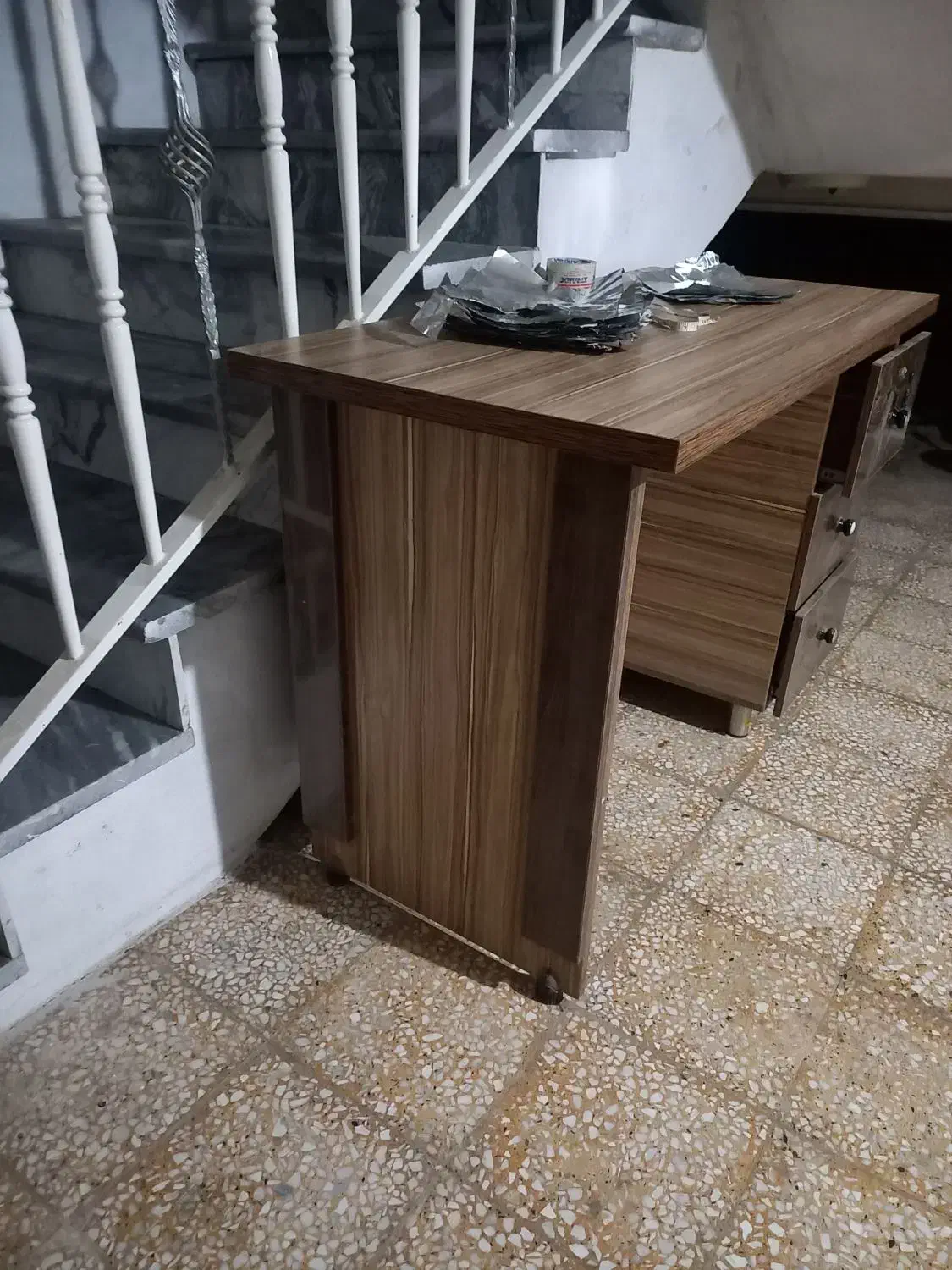 میز کار ام دی اف سه کشو|میز تحریر و کامپیوتر|آستارا, |دیوار