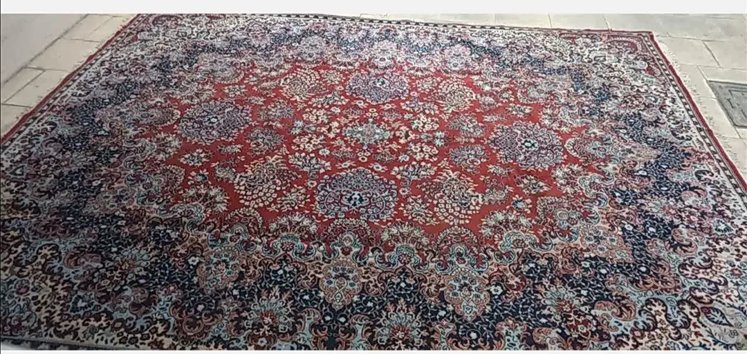 فر ش ماشینی دست بافت گونه قدیمی|فرش|باسمنج, |دیوار