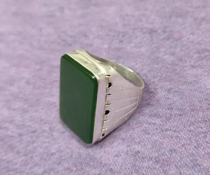 انگشترنقره دستساز یشم اصل افغان عیار925رکاب شیرازی|جواهرات|قم, چهل درخت|دیوار