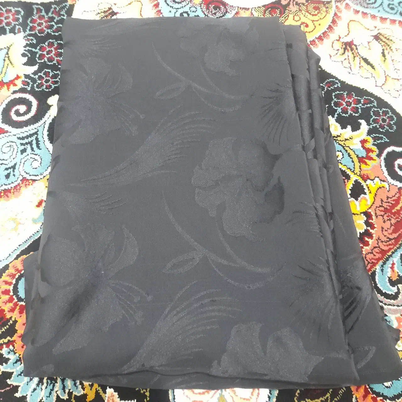 چادر مشکی زنانه طرح دار (دوخته شده)|لباس|رشت, پیرکلاچای|دیوار