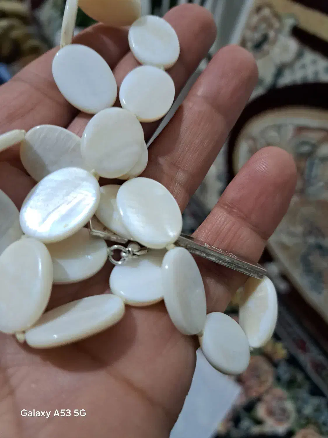 گردنبند سنگ صدف|جواهرات|سنندج, |دیوار