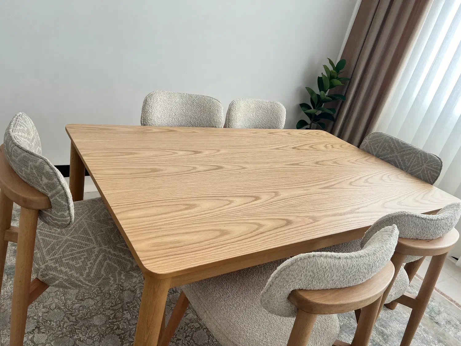 غذاخوری۶نفره|میز و صندلی غذاخوری|فین, |دیوار