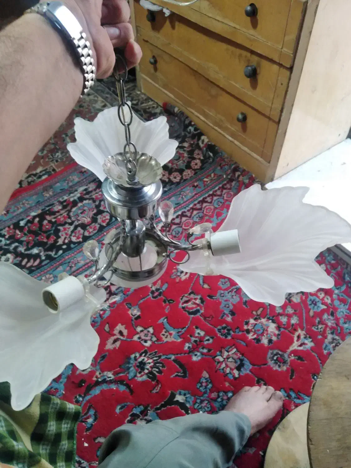 دو عدد لوستر بسیار زیبا|لوستر و چراغ آویز|بندر ماهشهر, |دیوار