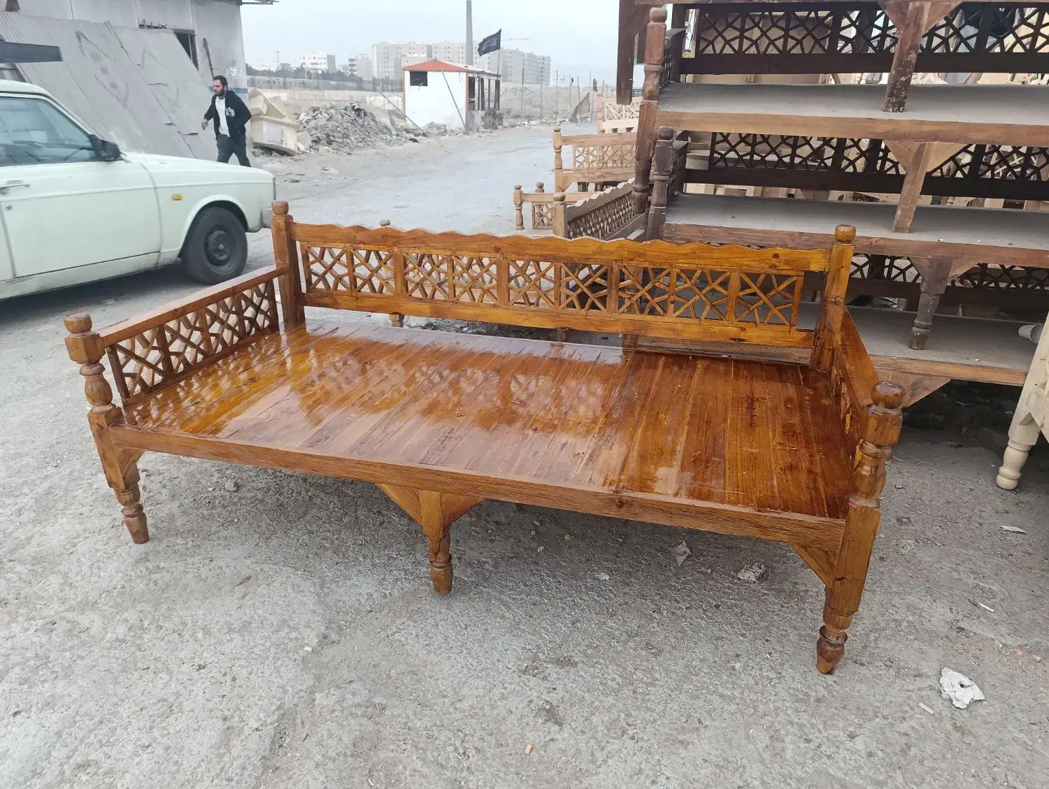 تخت سنتی دو در دو رنگ شده جنس خوب عالی با ضمانت|مبلمان خانگی و میز عسلی|تهران, دولتخواه جنوبی|دیوار