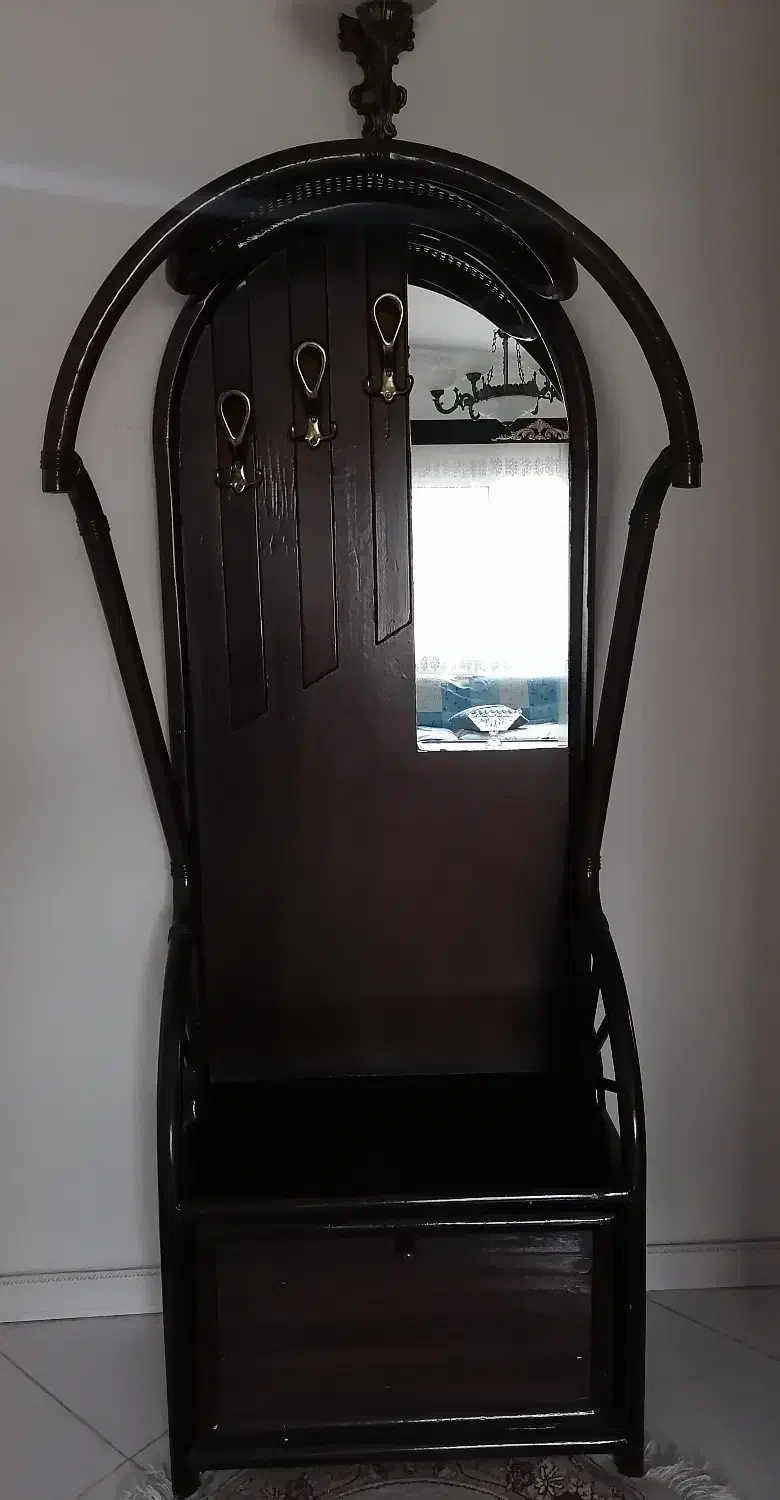 جاکفشی و آینه تمام چوب|جاکفشی، کمد، دراور|چالوس, |دیوار