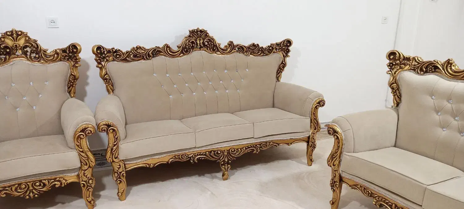 مبل هفت نفره|مبلمان خانگی و میز عسلی|لالجین, |دیوار