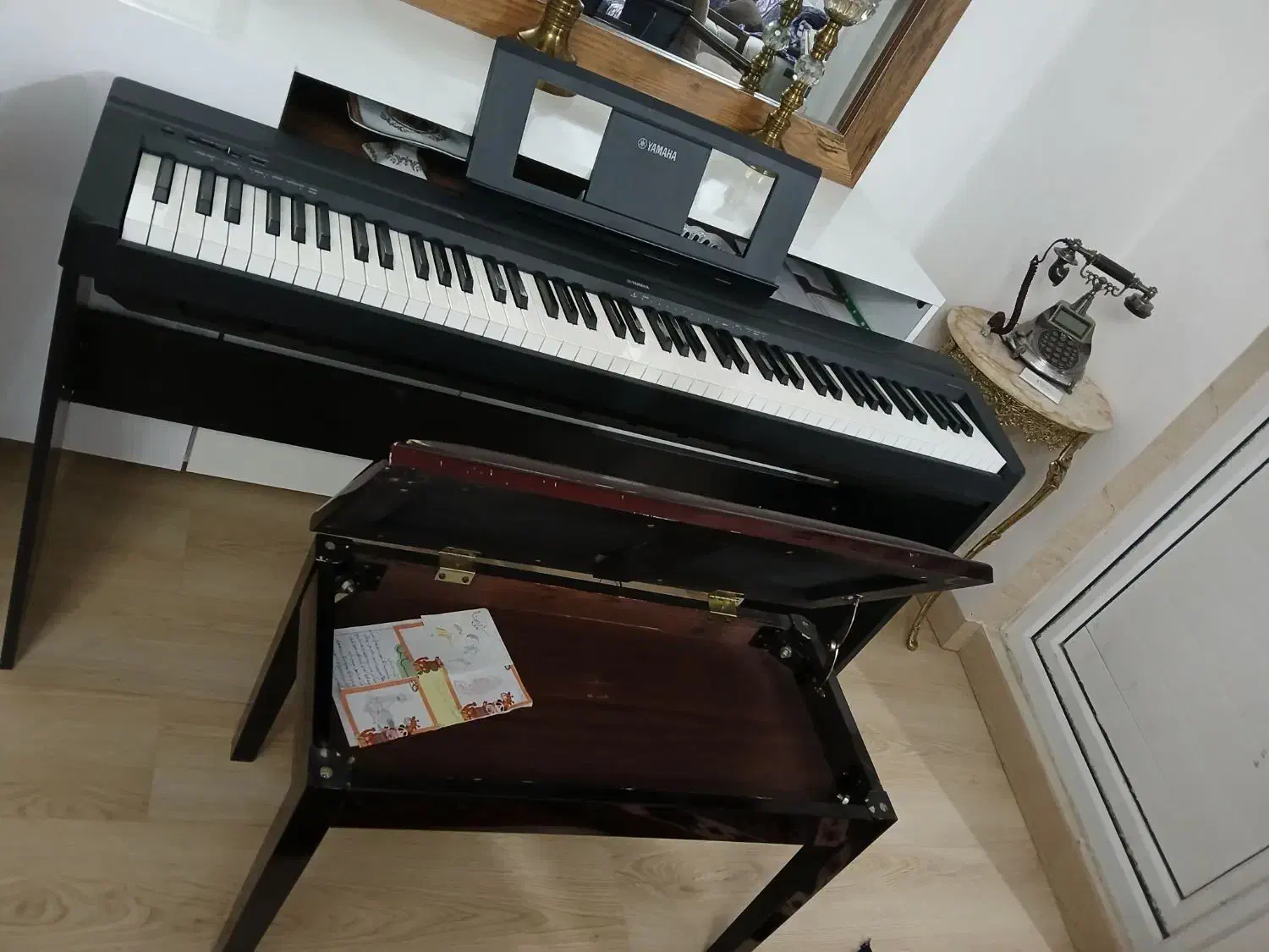 پیانو یاماها p45 نونو باصندلی|پیانو، کیبورد، آکاردئون|تبریز, |دیوار