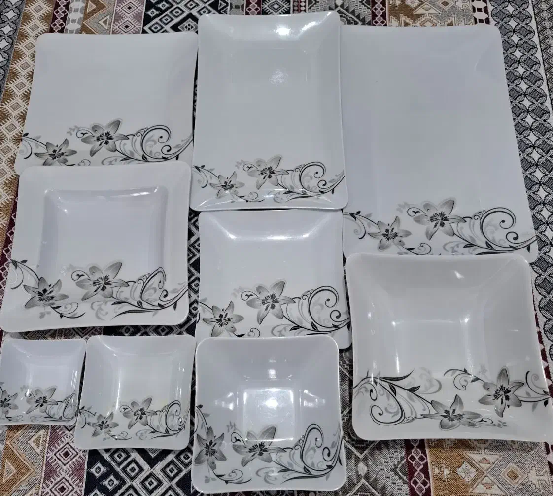 ظروف ملامین 30 پارچه بانوی یزد|ظروف سرو و پذیرایی|بوشهر, |دیوار