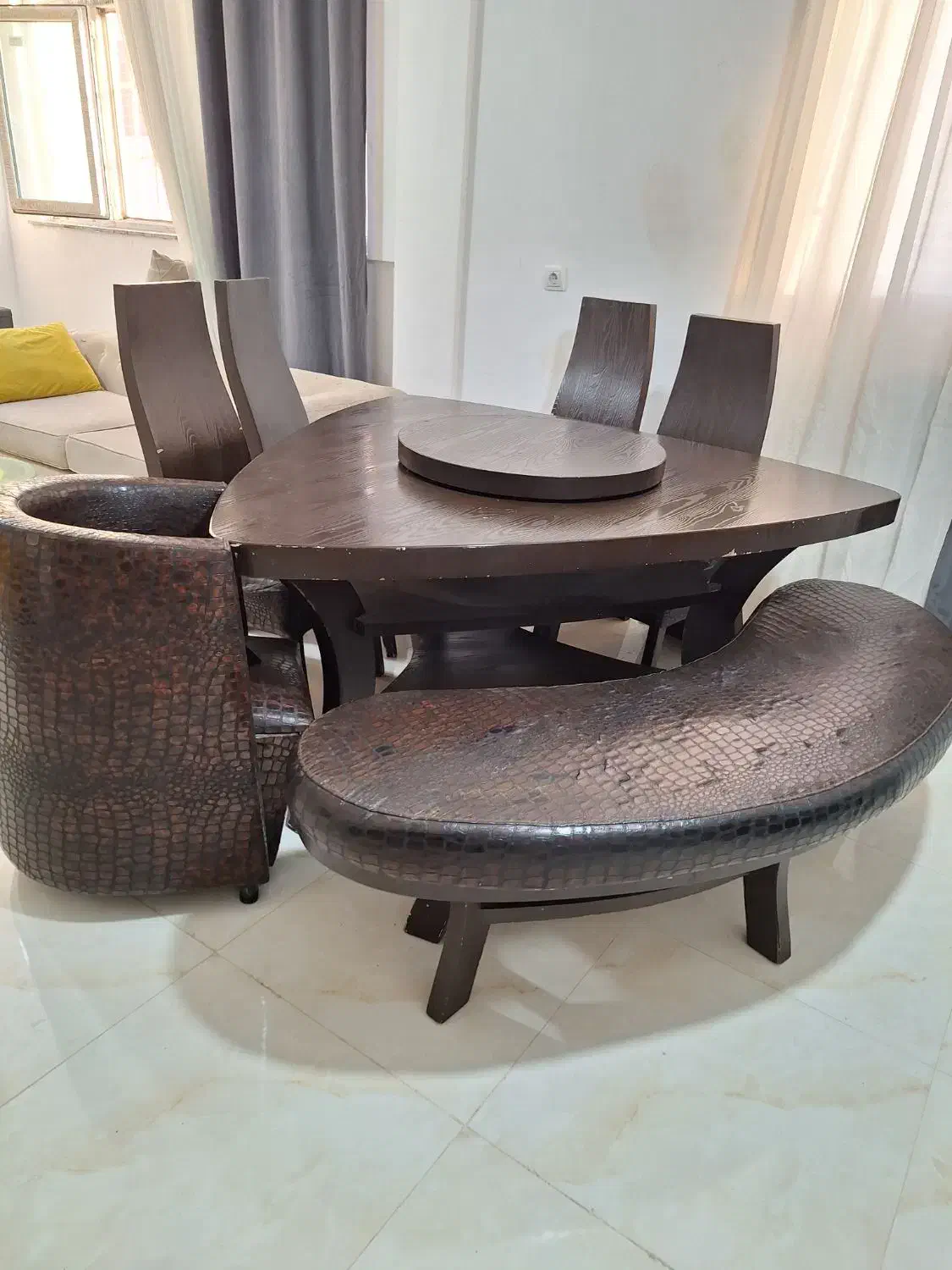 سرویس ۸ نفره نهارخوری|میز و صندلی غذاخوری|مسجد سلیمان, |دیوار