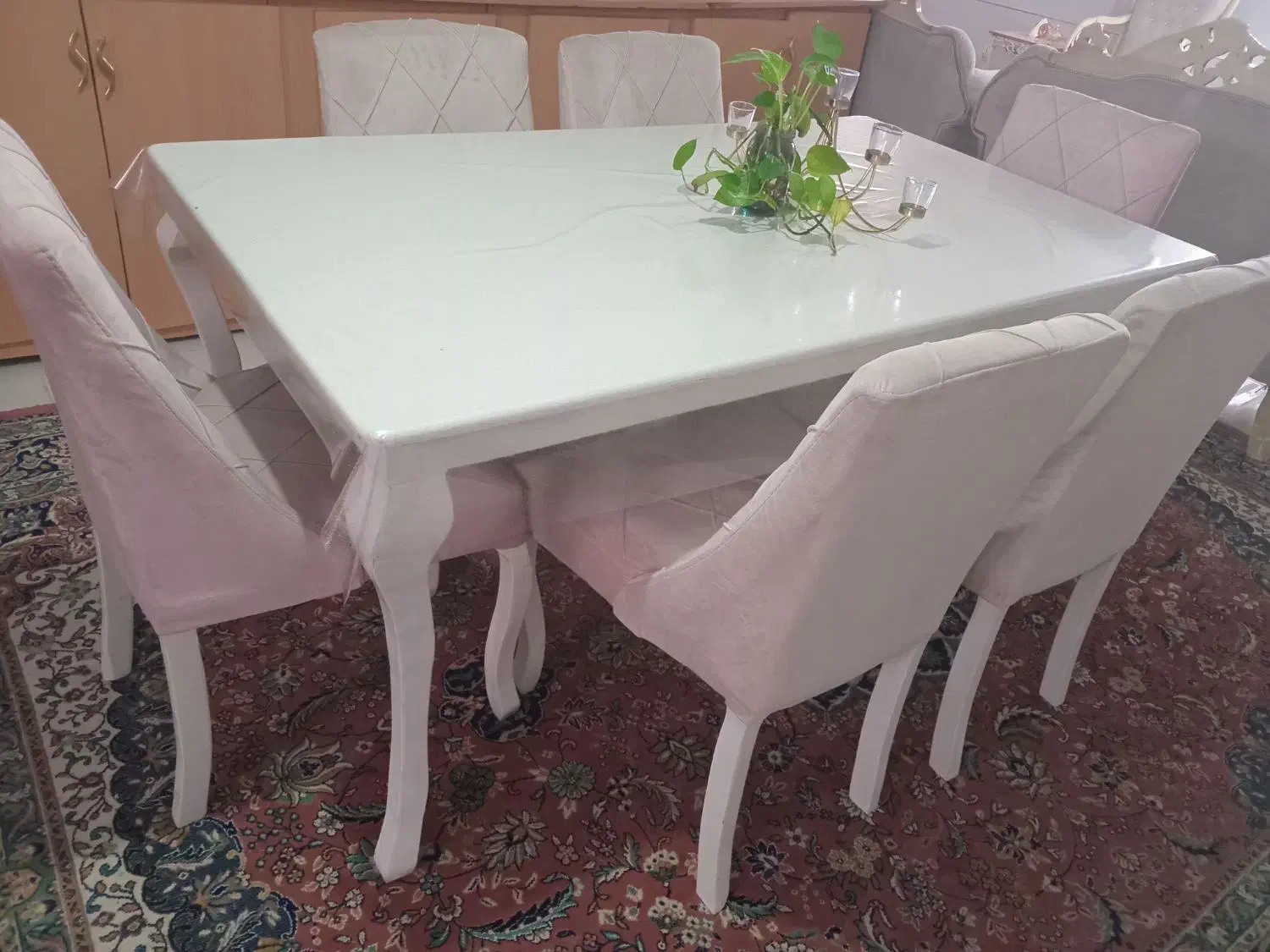 میز غذاخوری شش نفره|میز و صندلی غذاخوری|سراب, |دیوار