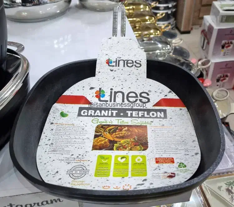 سرویس جهزیه قابلمه هفت پارچه گرانیت مربع لاینز ترک|ظروف پختوپز|تبریز, |دیوار