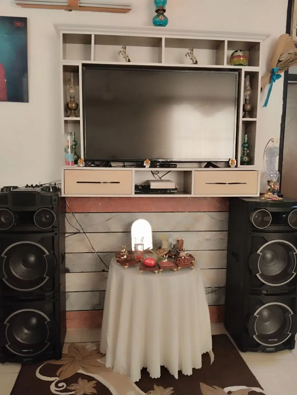 میز تلویزیون دیواری|میز تلویزیون|آبیک, |دیوار