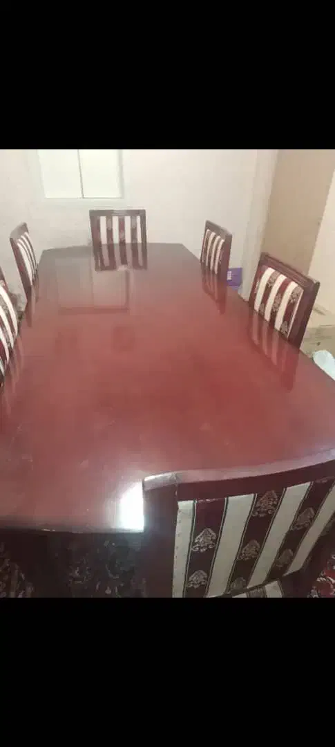 میز نهارخوری 10 نفره چوب گردو|میز و صندلی غذاخوری|شیراز, ارم|دیوار