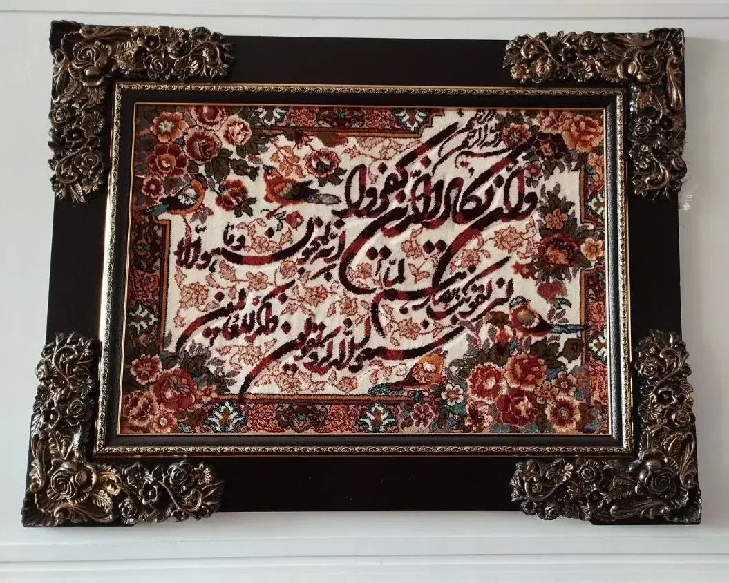 دوعدد تابلو فرش هفتصد شانه مناسب کادو دادن|تابلو فرش|زنجانرود, |دیوار