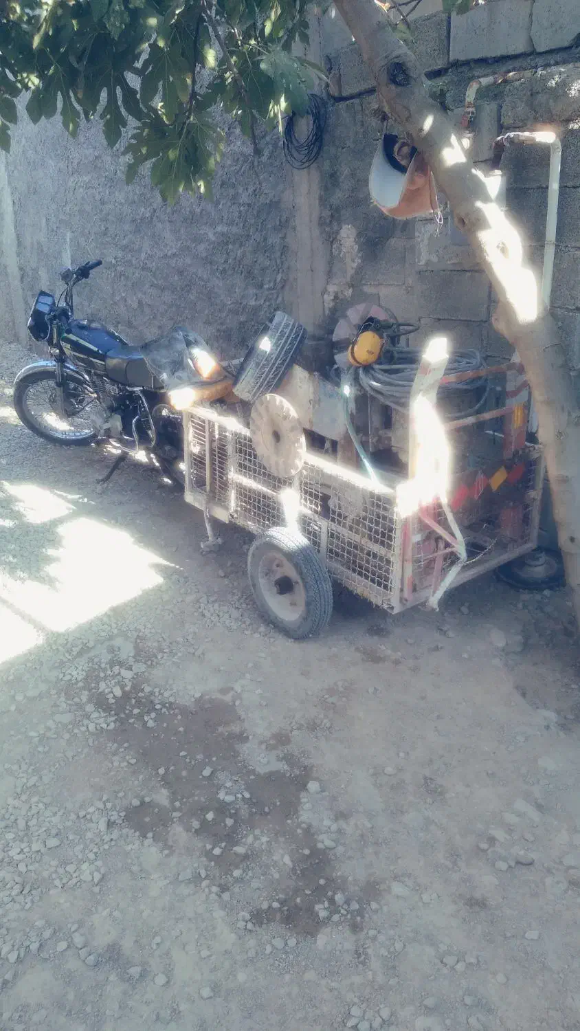 فروش دستگاه کفسابی با یدک وموتورسیکلت|ماشین‌آلات صنعتی|کوهمره, |دیوار